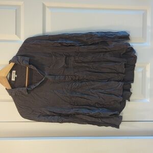 Grace and Lace Gray mineral washed top